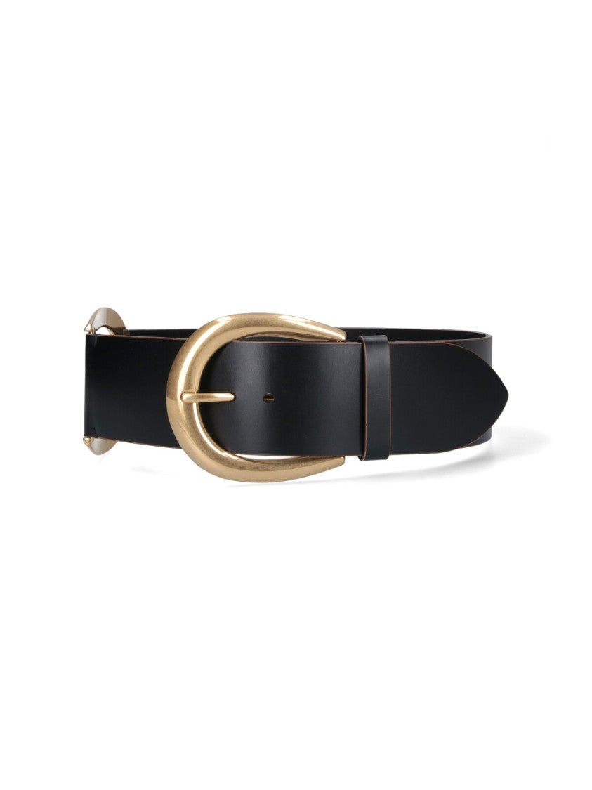 Chloé Leather Belt With Buckle – Black