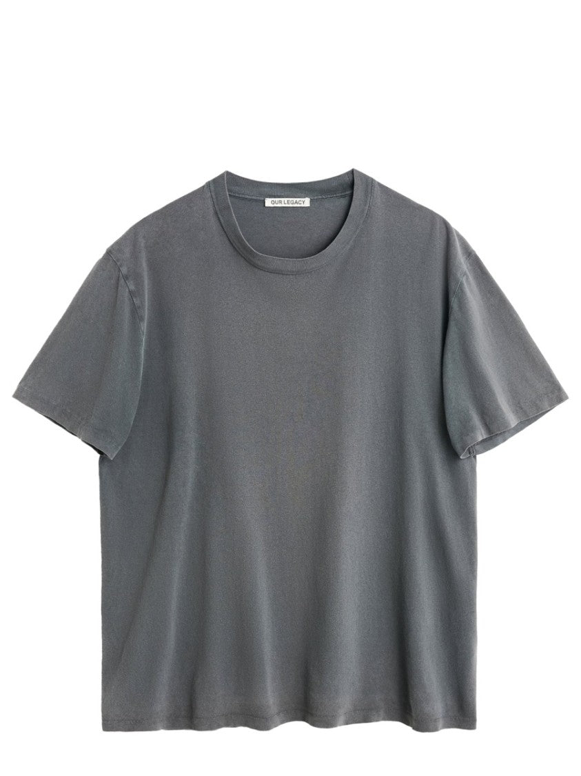 Our Legacy Washed Muted Grey Cotton T-Shirt