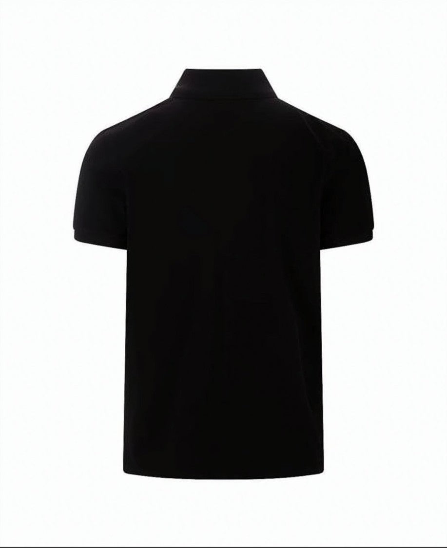 Moncler Short-Sleeve Polo Shirt With Ribbed Collar