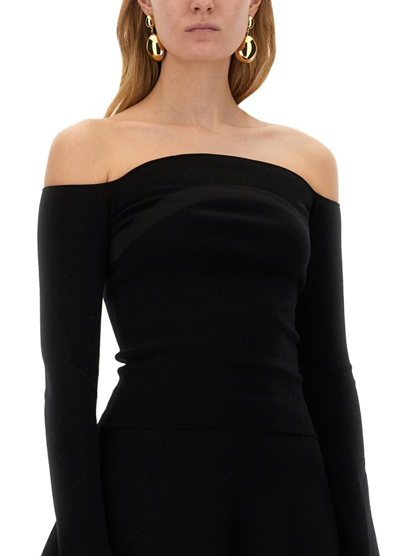 Nina Ricci Bardot Neckline Slim-Fit Top