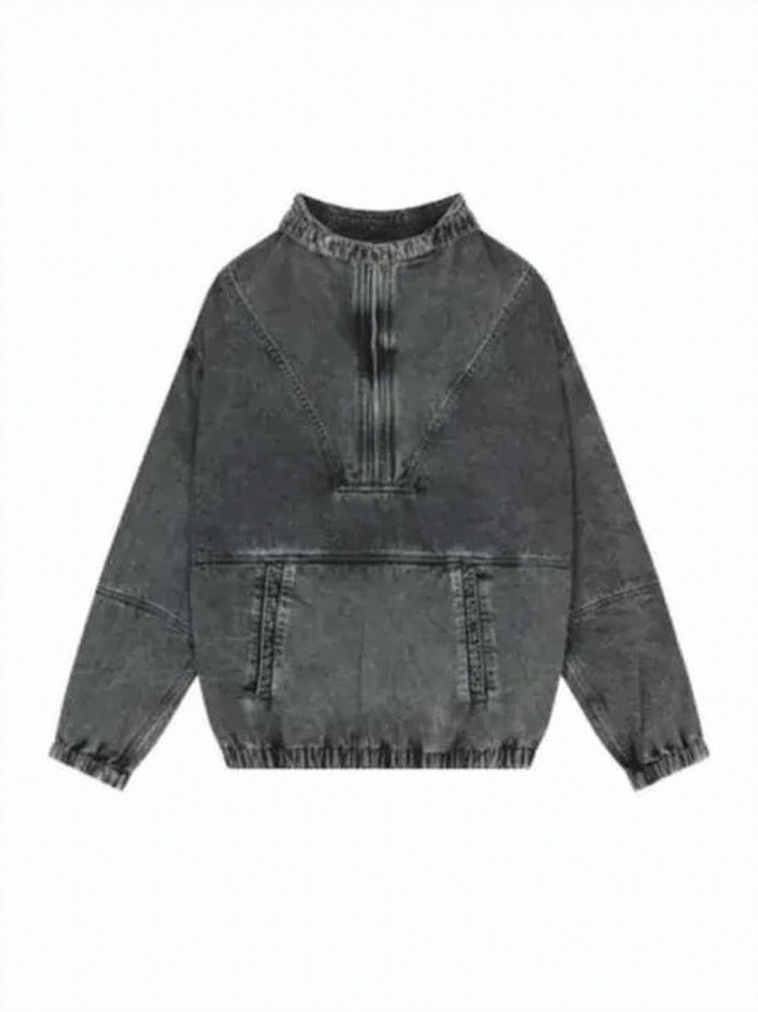 Isabel Marant Relaxed Fit Half-Zip Pullover Hoodie