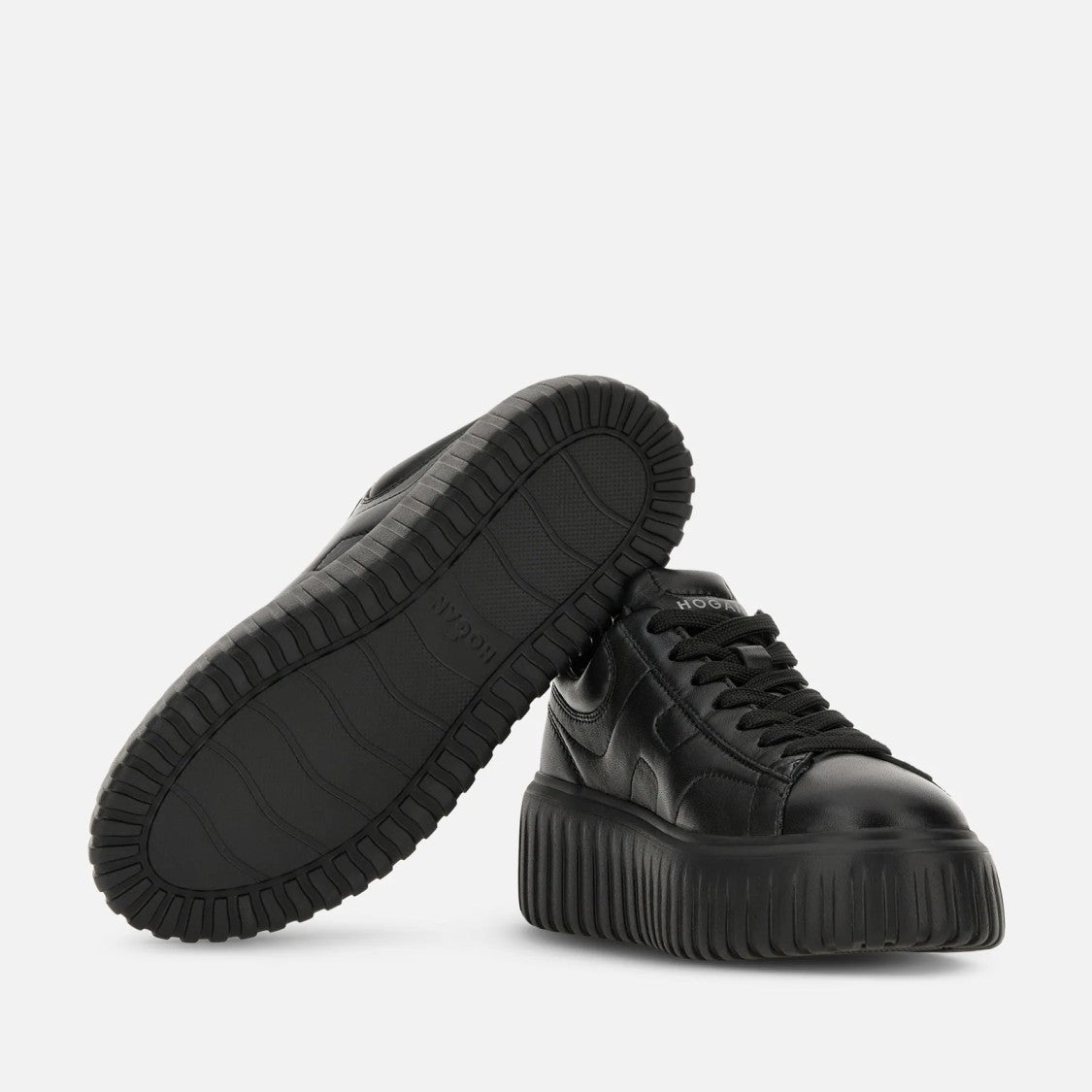 Hogan H-Stripes H Sneakers With Elevated Platform Sole