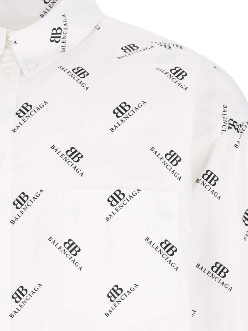 Balenciaga Classic Logo Shirt – White