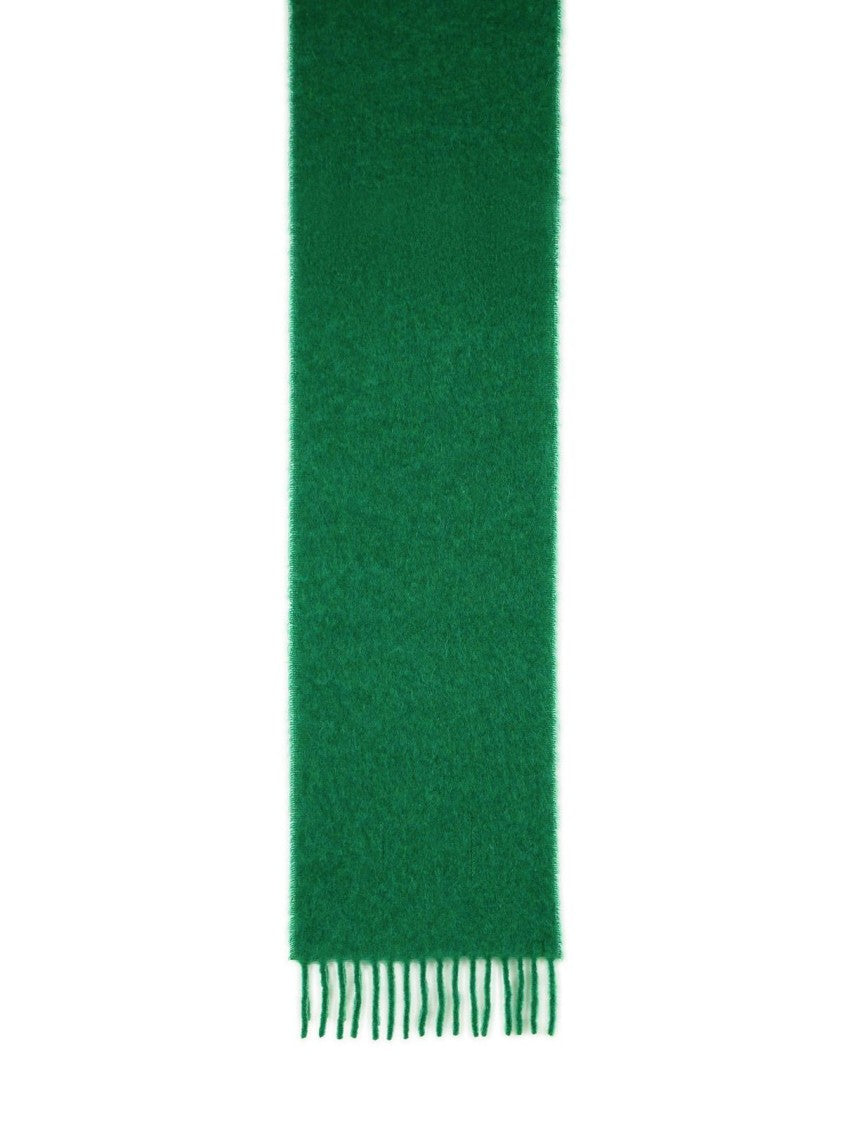 Marni Green Brushed Alpaca Blend Scarf