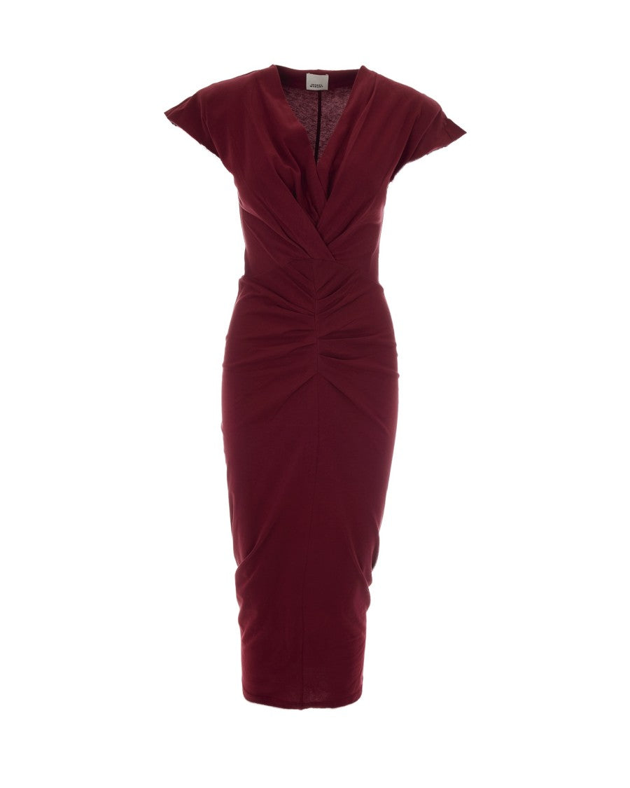 Isabel Marant Fitted Pleated Dress With Draped Cache-Cœur Effect