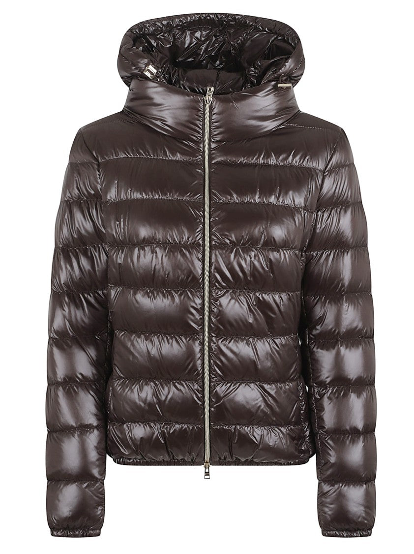 Herno Quilted Insulated Down Coat With Hood