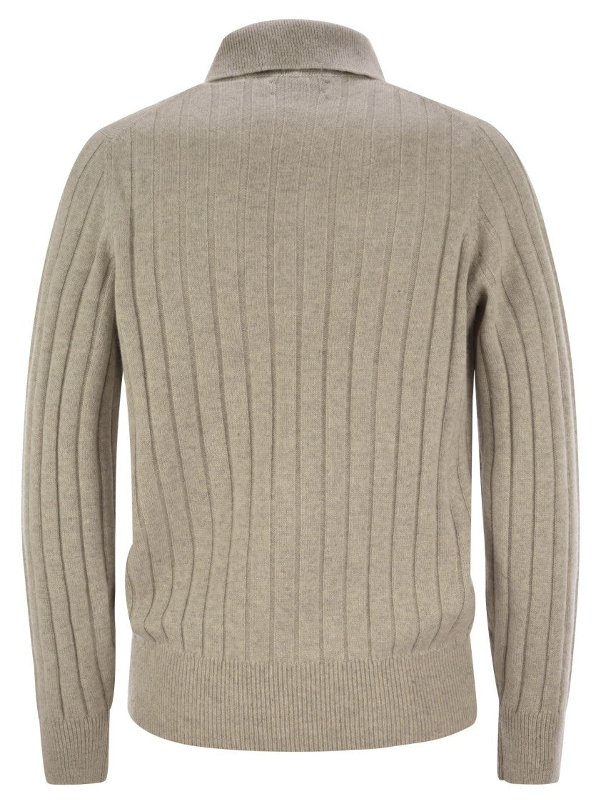 Brunello Cucinelli Cashmere Knit Polo Shirt