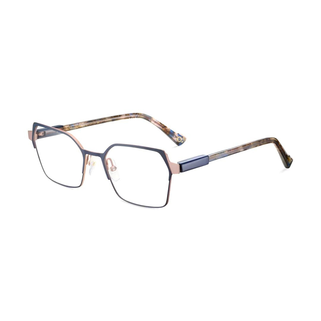 Etnia Barcelona Rania Geometric Metal Eyeglasses With Tortoiseshell Temples