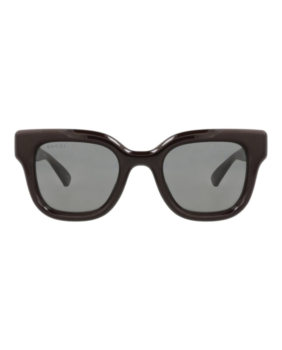 Gucci Square-Frame Injection Sunglasses With Gold-Tone Logo Detail