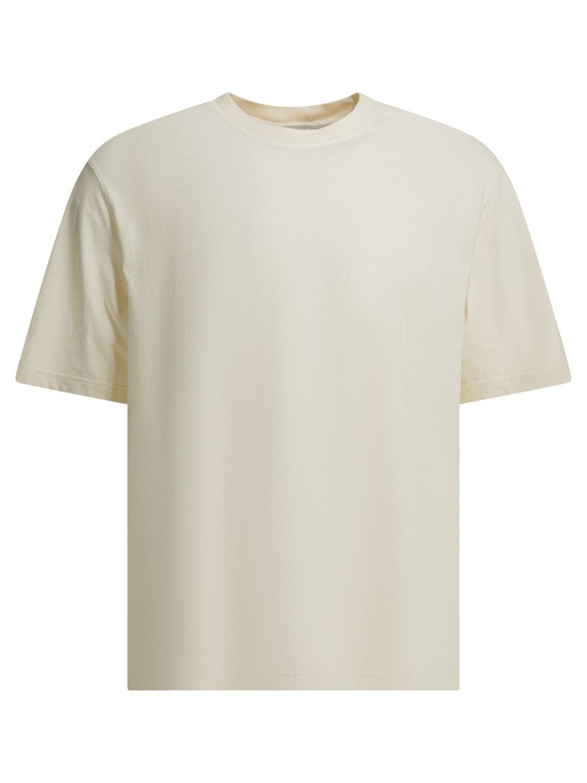 Golden Goose Relaxed Fit Cotton T-Shirt With Subtle Raised Lettering