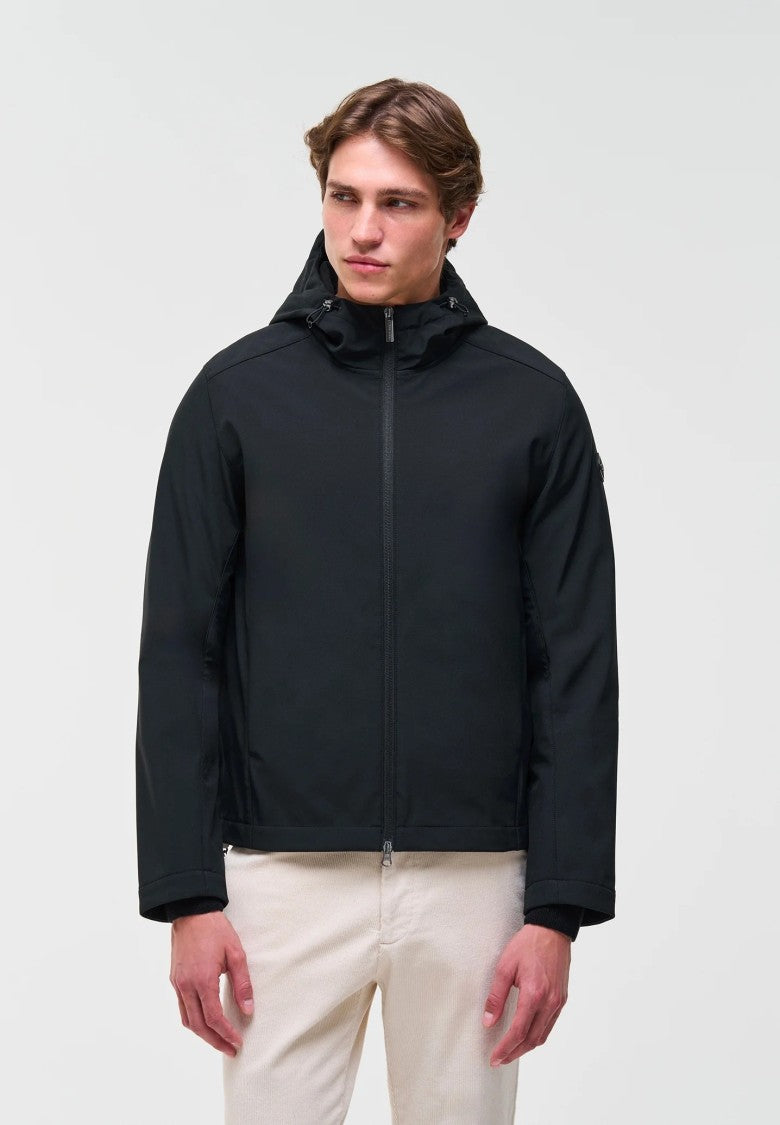 Colmar Hooded Black Minimalist Jacket