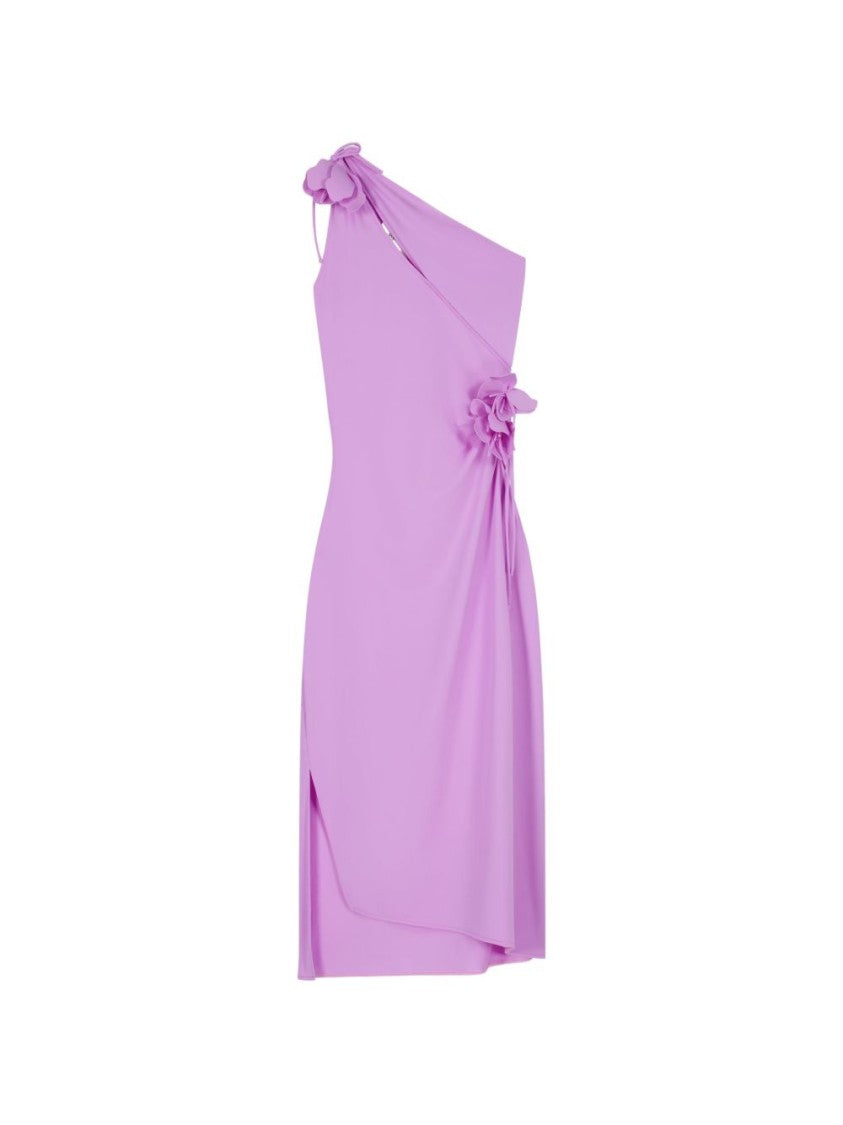 Coperni Purple One Shoulder Side Slit Dress