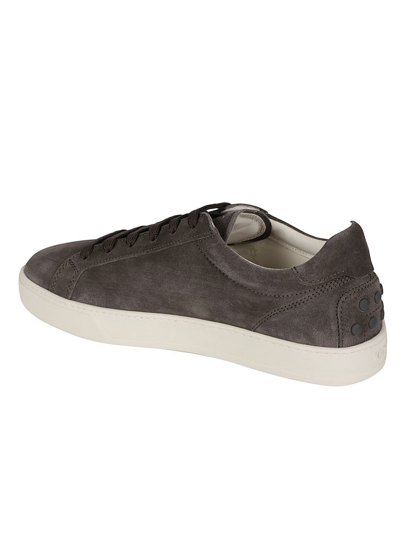Tod's Refined Low-Top Sneakers With Off-White Rubber Sole