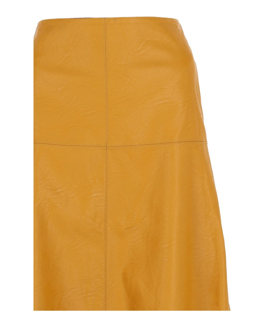 Stella Mccartney Eco-Leather A-Line Midi Skirt