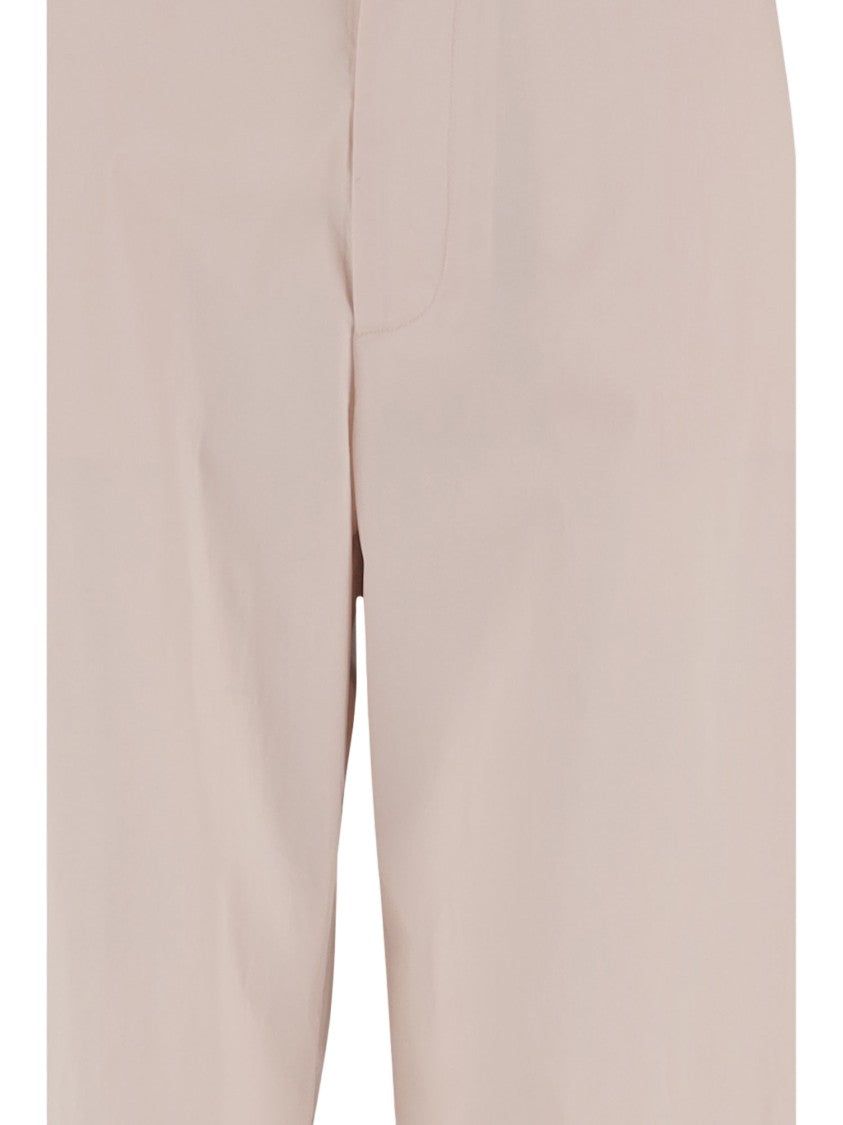 Sa Su Phi Light Pink Wide-Leg Cotton-Blend Pants