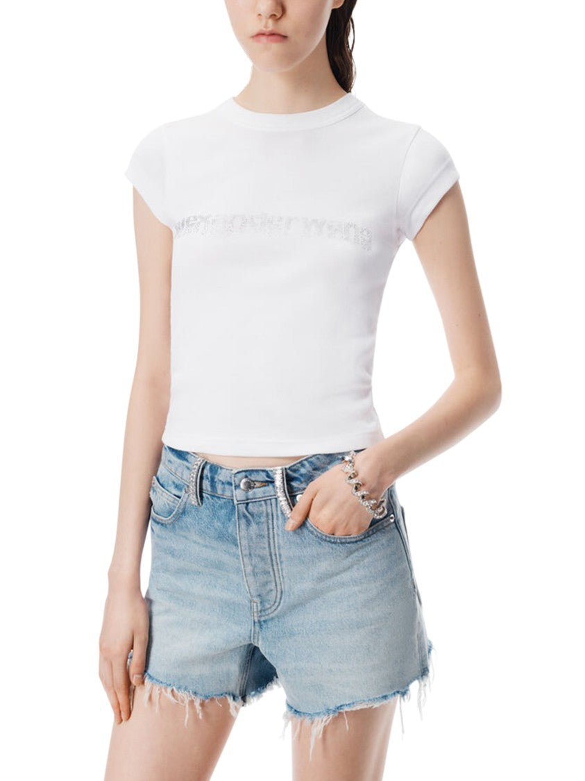 Alexander Wang Relaxed Light Blue Denim Shorts