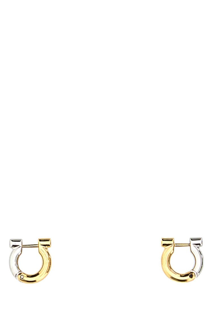 Salvatore Ferragamo Two-Tone Metal Earrings