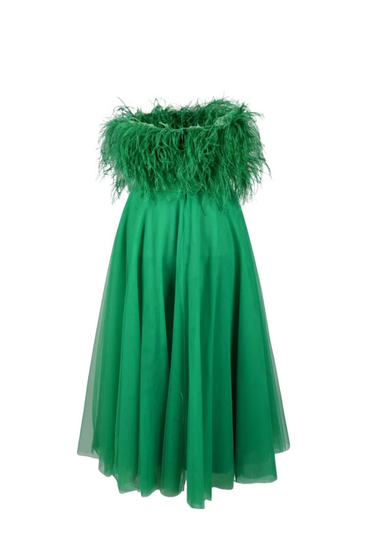 Nefertari Long Dress - Green