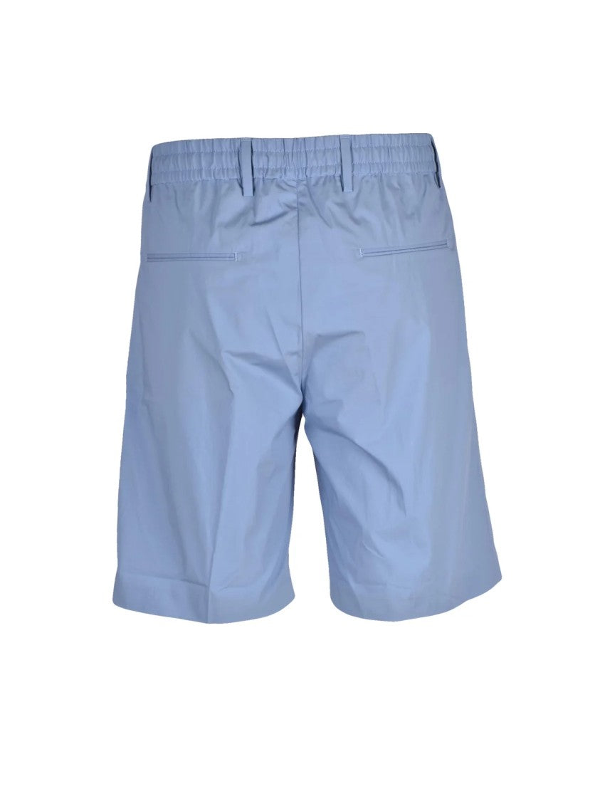 Daniele Alessandrini Light Blue Cotton Elastane Men Bermuda Shorts