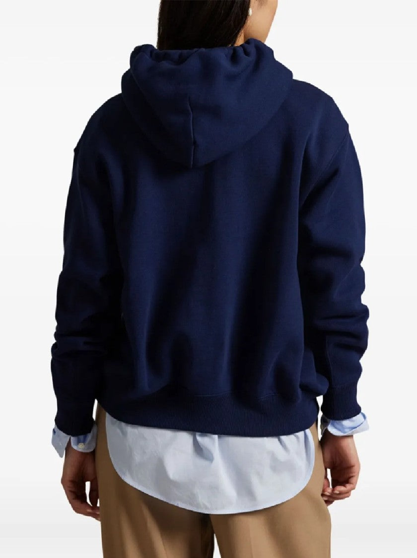 Polo Ralph Lauren Relaxed-Fit Hoodie With Embroidered Bear Motif