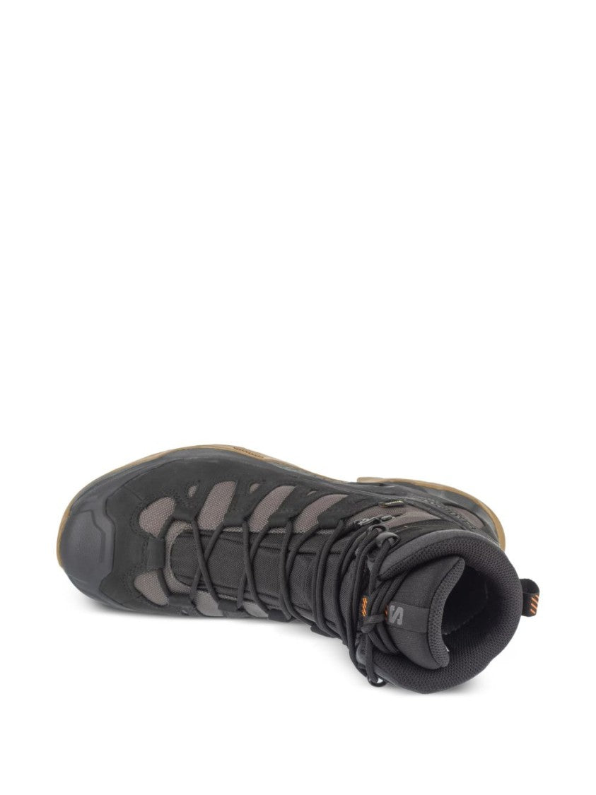 Salomon Rugged High-Top Sneakers With Leather
