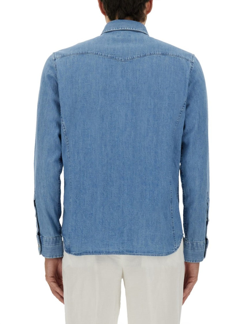 Tom Ford Classic Blue Western Shirt