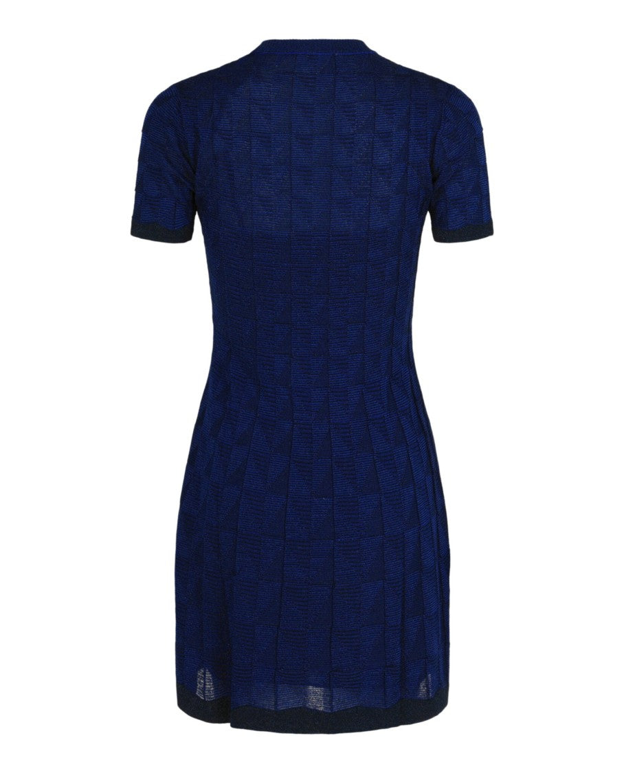 M Missoni Metallic Fit And Flare Dress