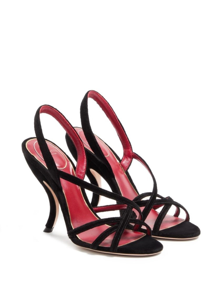Valentino Garavani Fetishique Velvet Sandal 105Mm