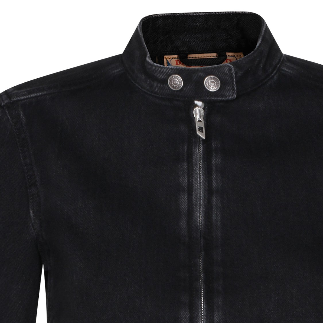 Diesel Fitted Black Denim Jacket