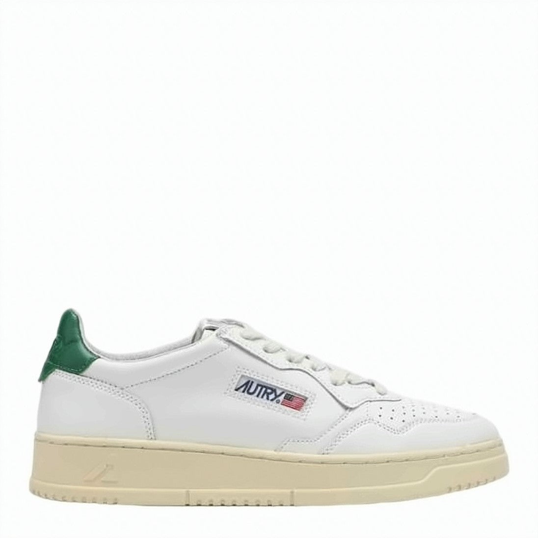Autry Smooth Leather Low-Top Sneakers With Contrasting Heel Tab