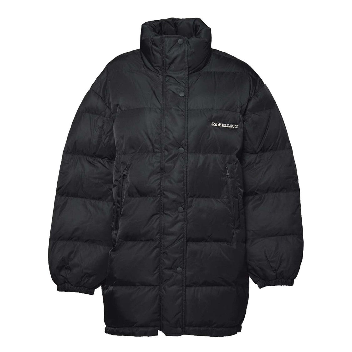 Isabel Marant Étoile Black Nylon Belize Puffer Jacket