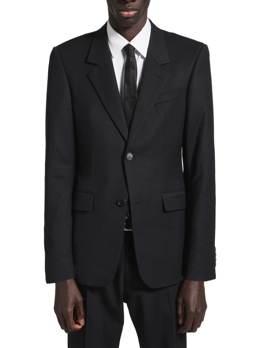 Balenciaga Dark Standard Tailored Structured Wool Jacket