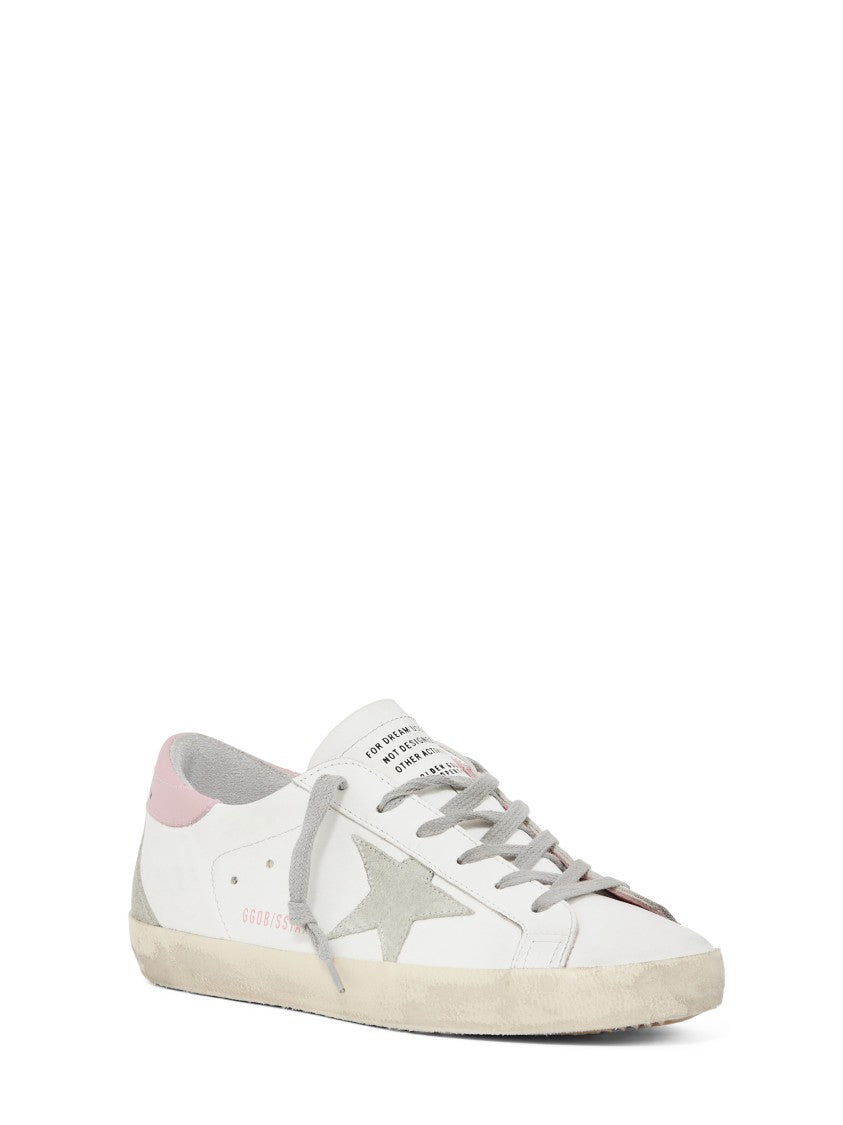 Golden Goose Leather Sneakers With Suede Accents