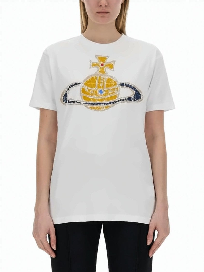 Vivienne Westwood Graphic Print Short-Sleeved T-Shirt With Orb Design