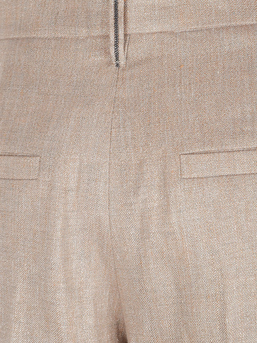 Brunello Cucinelli Straight-Leg Trousers With Subtle Sheen