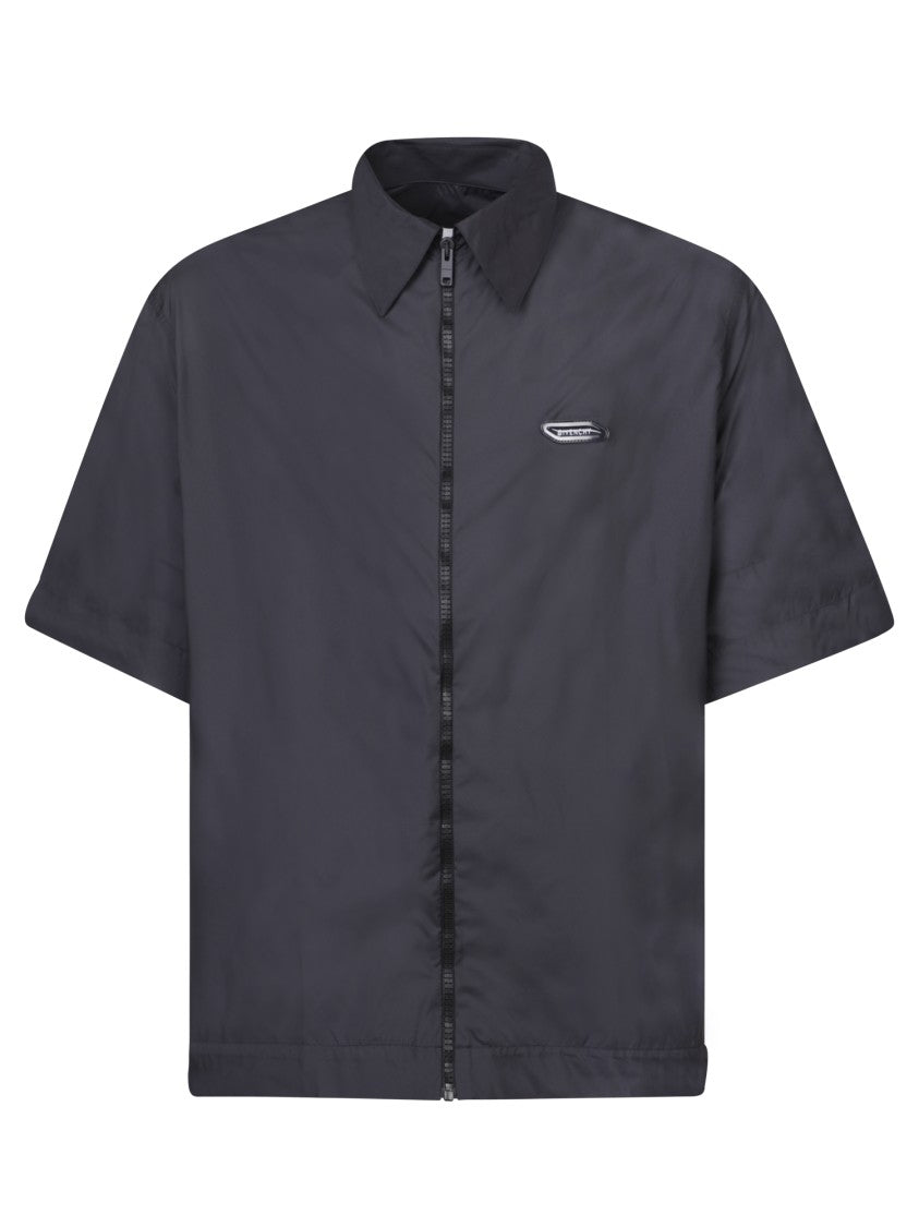 Givenchy Short-Sleeve Logo Shirt