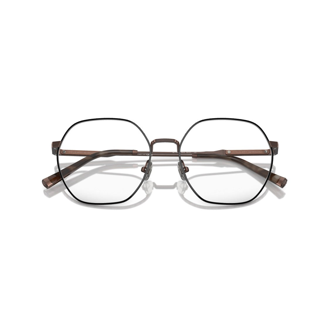 Brunello Cucinelli 0Bc1001t Thin Geometric Titanium Eyeglasses With Adjustable Nose Pads
