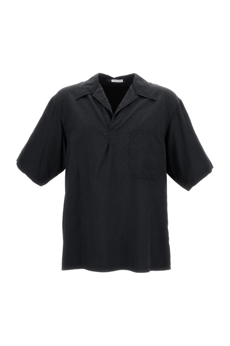 Kaptain Sunshine Silk Short-Sleeve Shirt With V-Neck