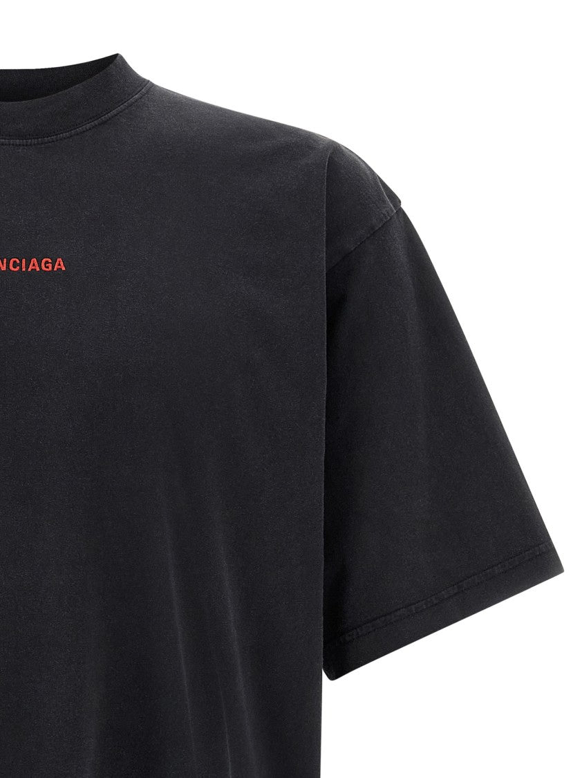 Balenciaga Logo Embroidery T-Shirt