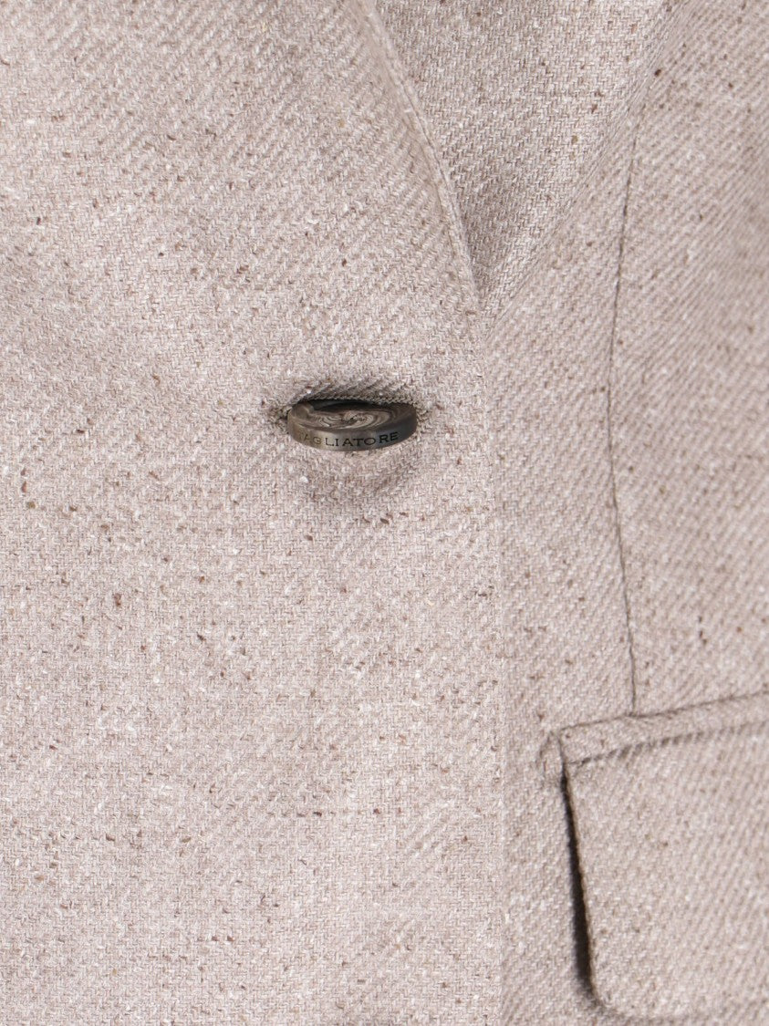 Tagliatore “Parigi” Double-Breasted Blazer – Beige