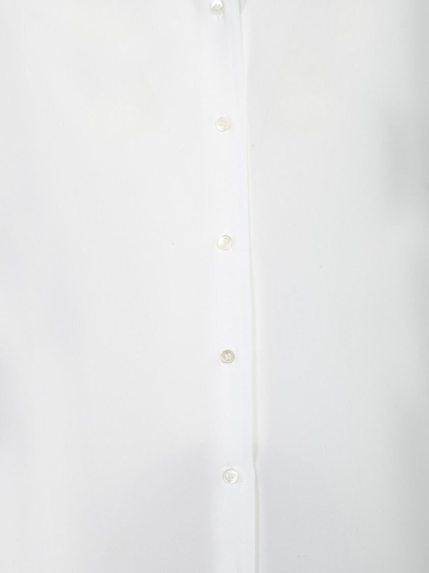 Blanca Vita Crepe Shirt With Classic Collar