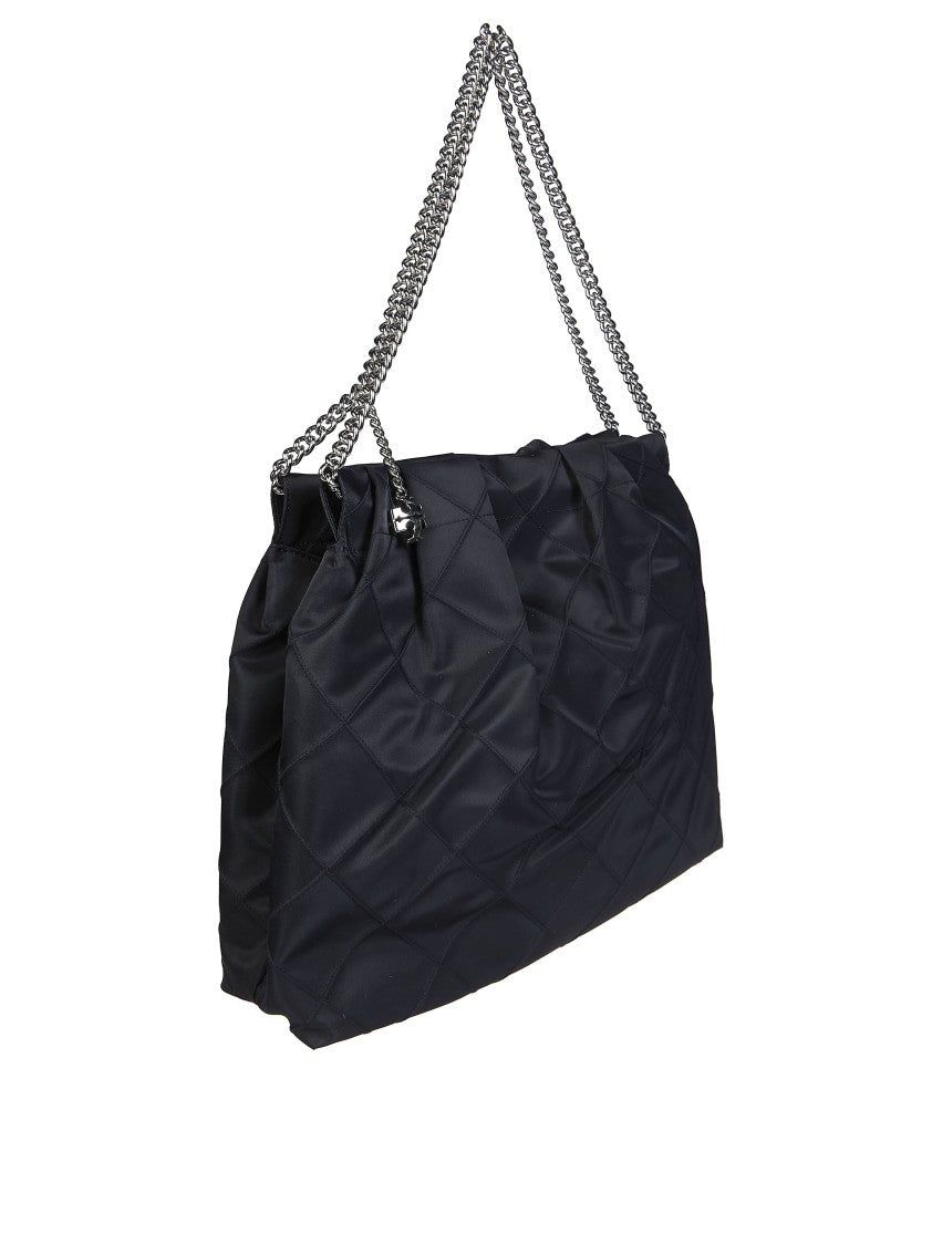 Tory Burch Quilted Fleming Nylon Slouchy Shoulder Bag