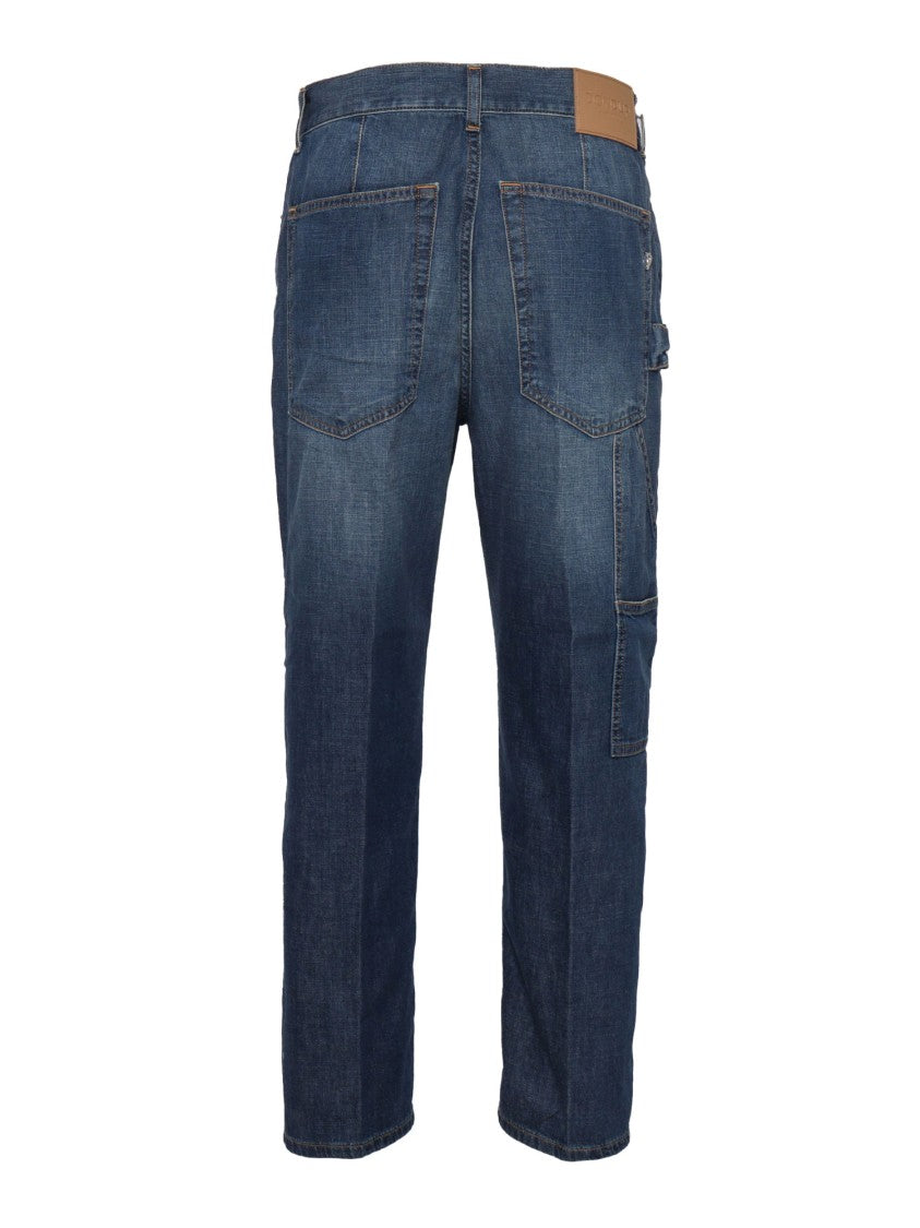 Dondup Relaxed Fit Cropped Jeans With Classic Five-Pocket Design