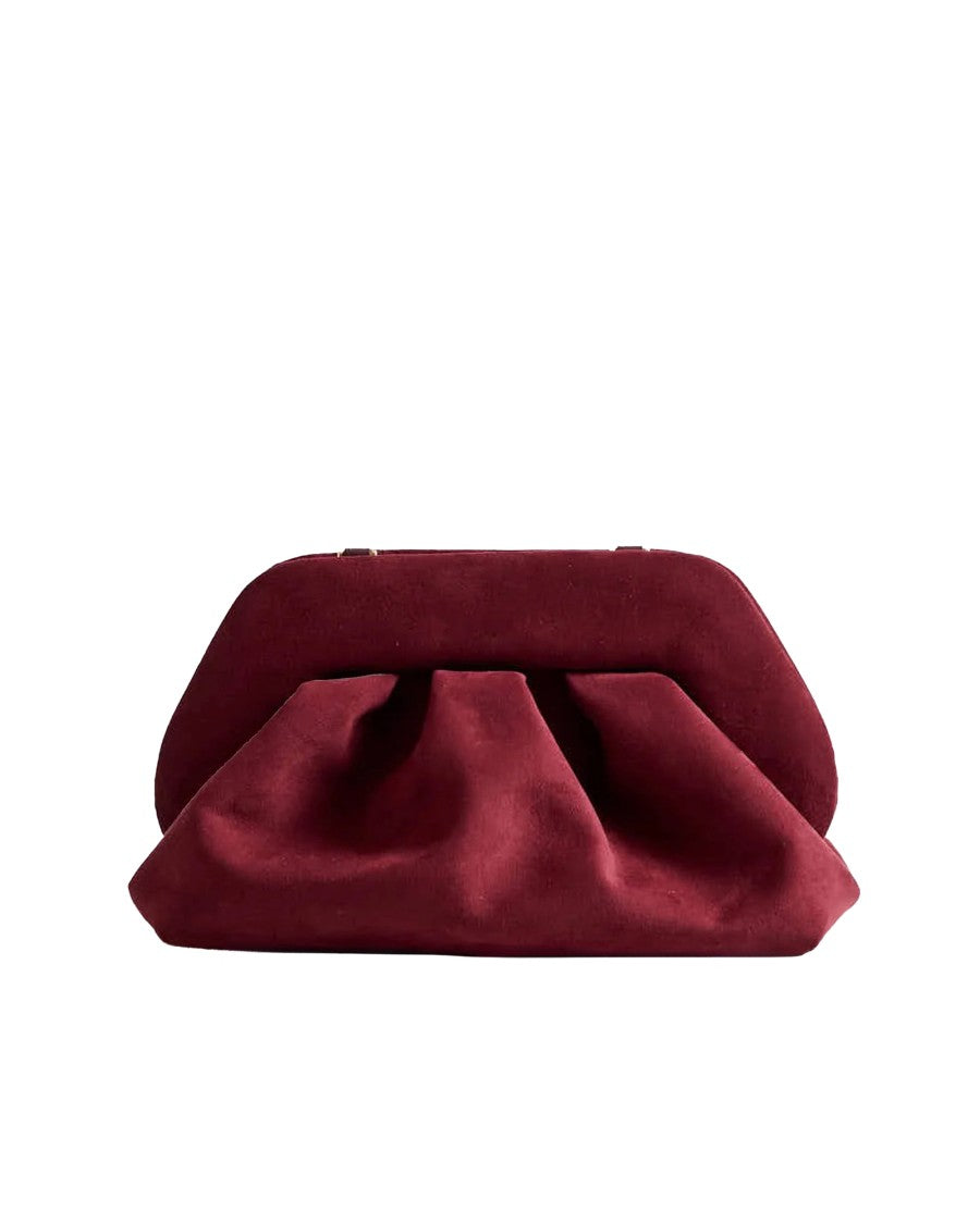 Themoirè Tia Suede Bag In Prune
