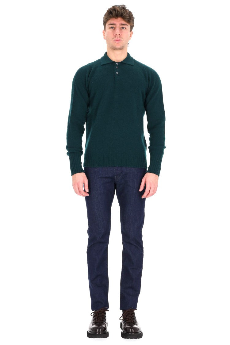 Drumohr Lambswool Knit Polo