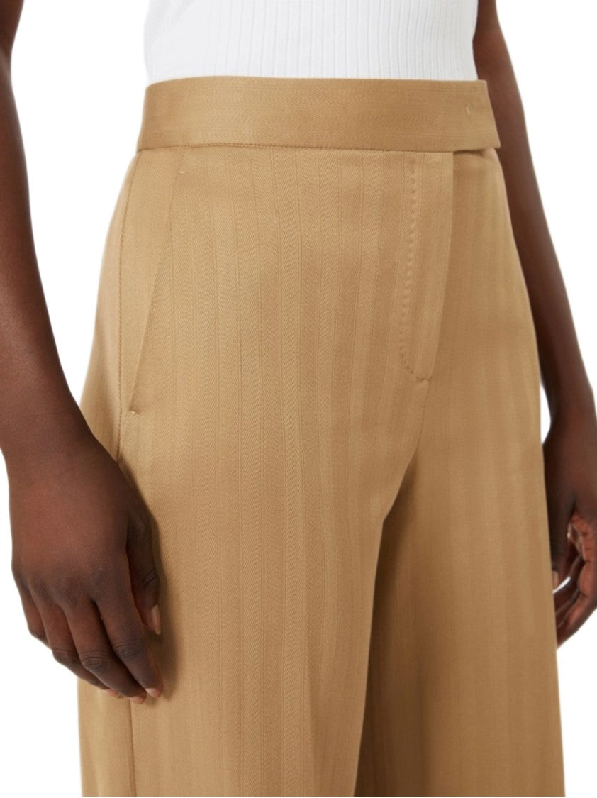 Max Mara Logo Cotton Trousers