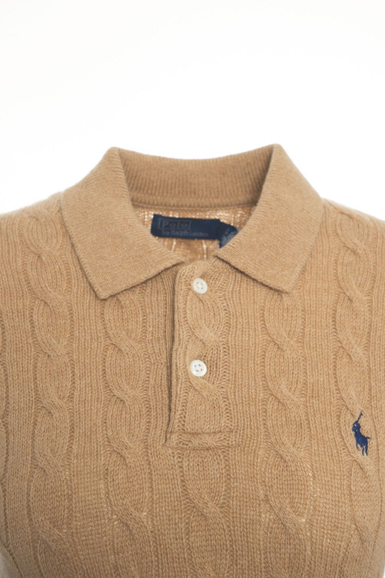 Polo Ralph Lauren Beige Cable Knit Sweater