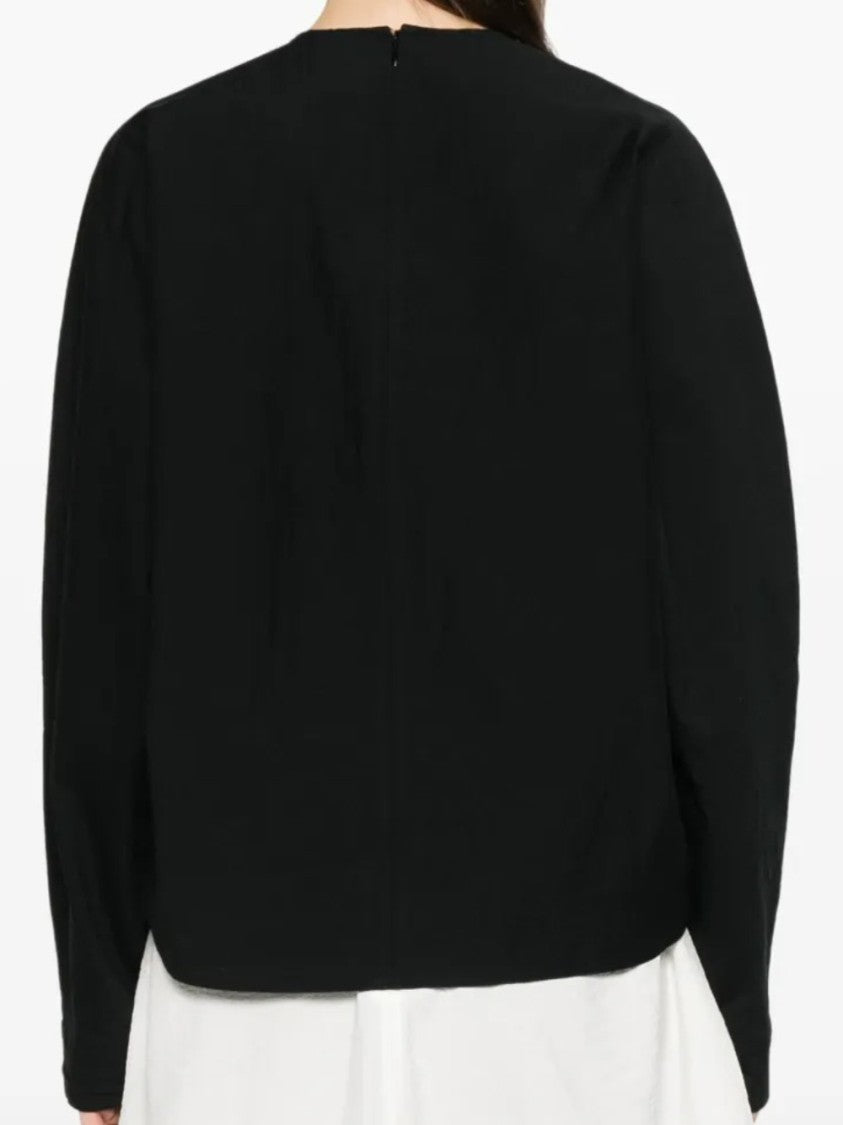 Totême Long-Sleeved Top With Curved Hem
