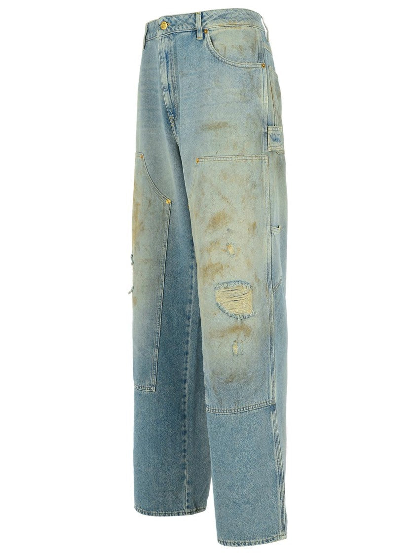 Golden Goose Light Blue Cotton Jeans