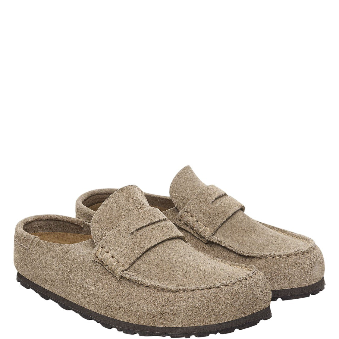 Birkenstock Naples Wrapped Loafers With Exposed Stitching And Eva Sole